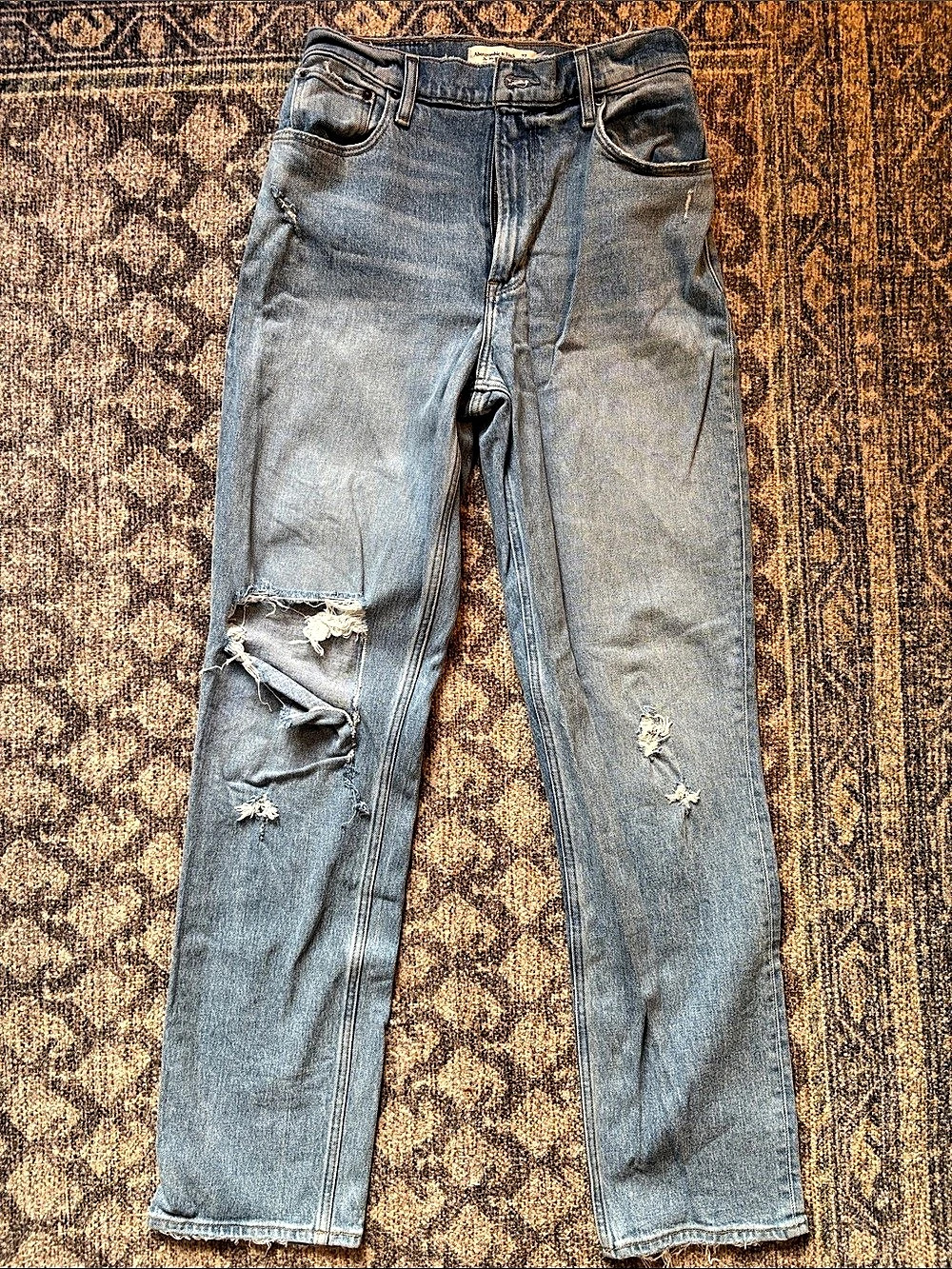 Abercrombie & Fitch Curve Love The '90s Straight Ultra High Rise Jean '90s